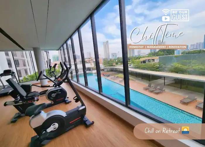 Jbtown Midvalley Ksl-5Minciq Veranda Super Pool 5Gnetflix Biz Suite By Chilltime Homestay